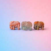 Rare Alashan Agate Mini Elephant - Abundance