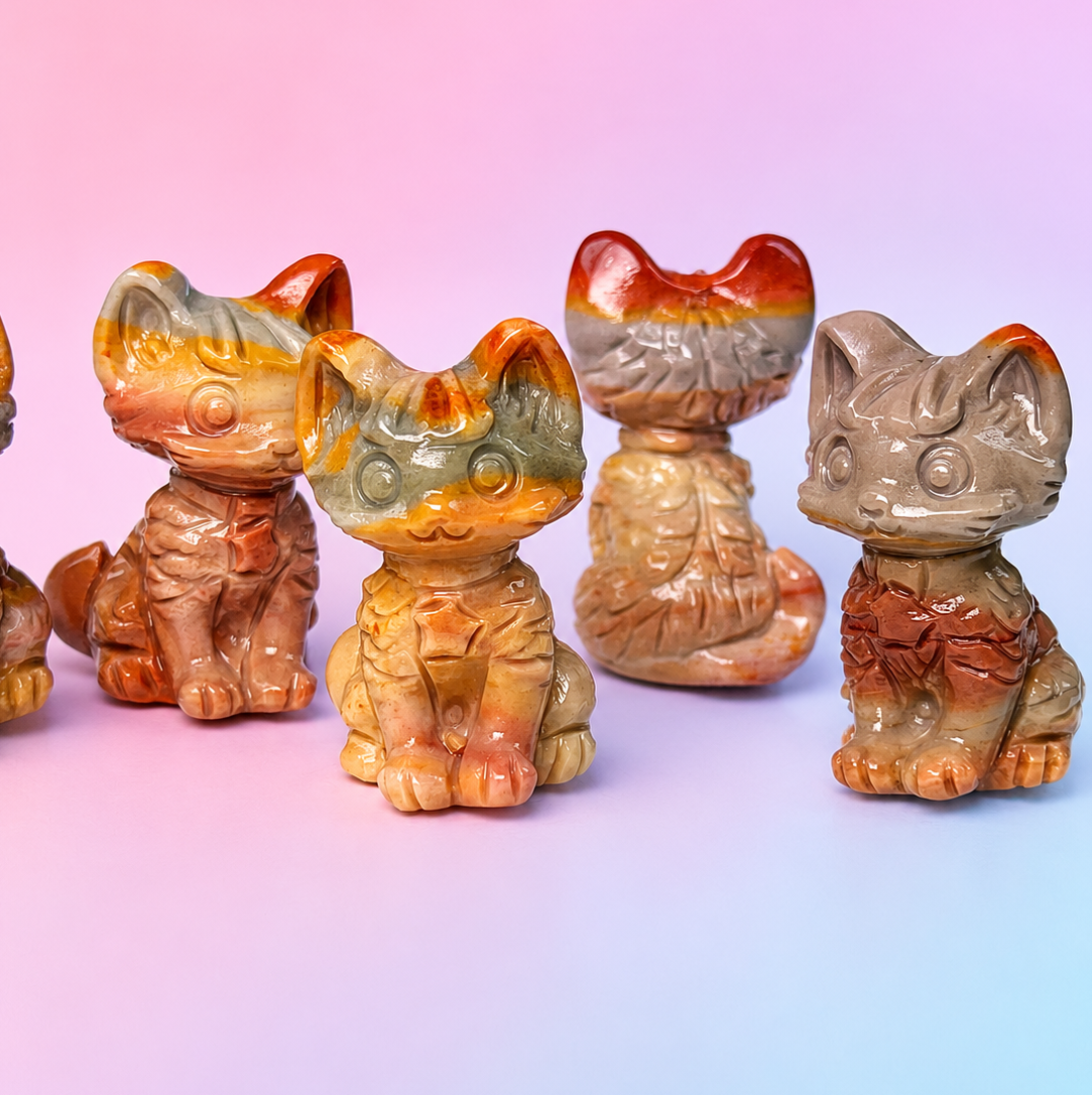 Rare Alashan Agate Mini Cats - Youth