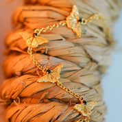 Black Tourmaline Butterfly Flutter Necklace