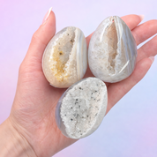 Druzy Agate Geode Eggs - Emotional Balance