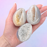 Druzy Agate Geode Eggs - Emotional Balance