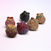 Rare Alashan Agate Mini Owl - Wisdom