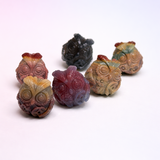Rare Alashan Agate Mini Owl - Wisdom