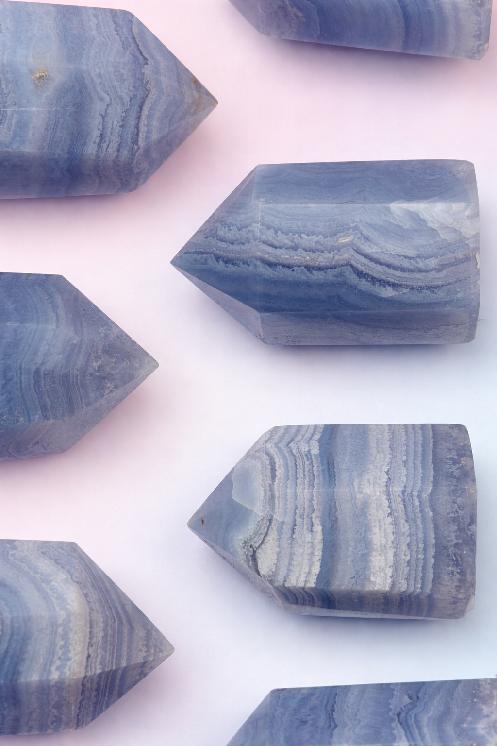 Blue Lace Agate Point - Serenity
