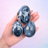 Black Sardonyx Eggs - Grounding