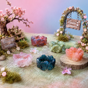Rare Alashan Agate Mini Butterfly Flower Crown - Confidence