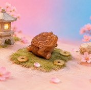 Rare Alashan Agate Full Size Money Toad - Prosperity