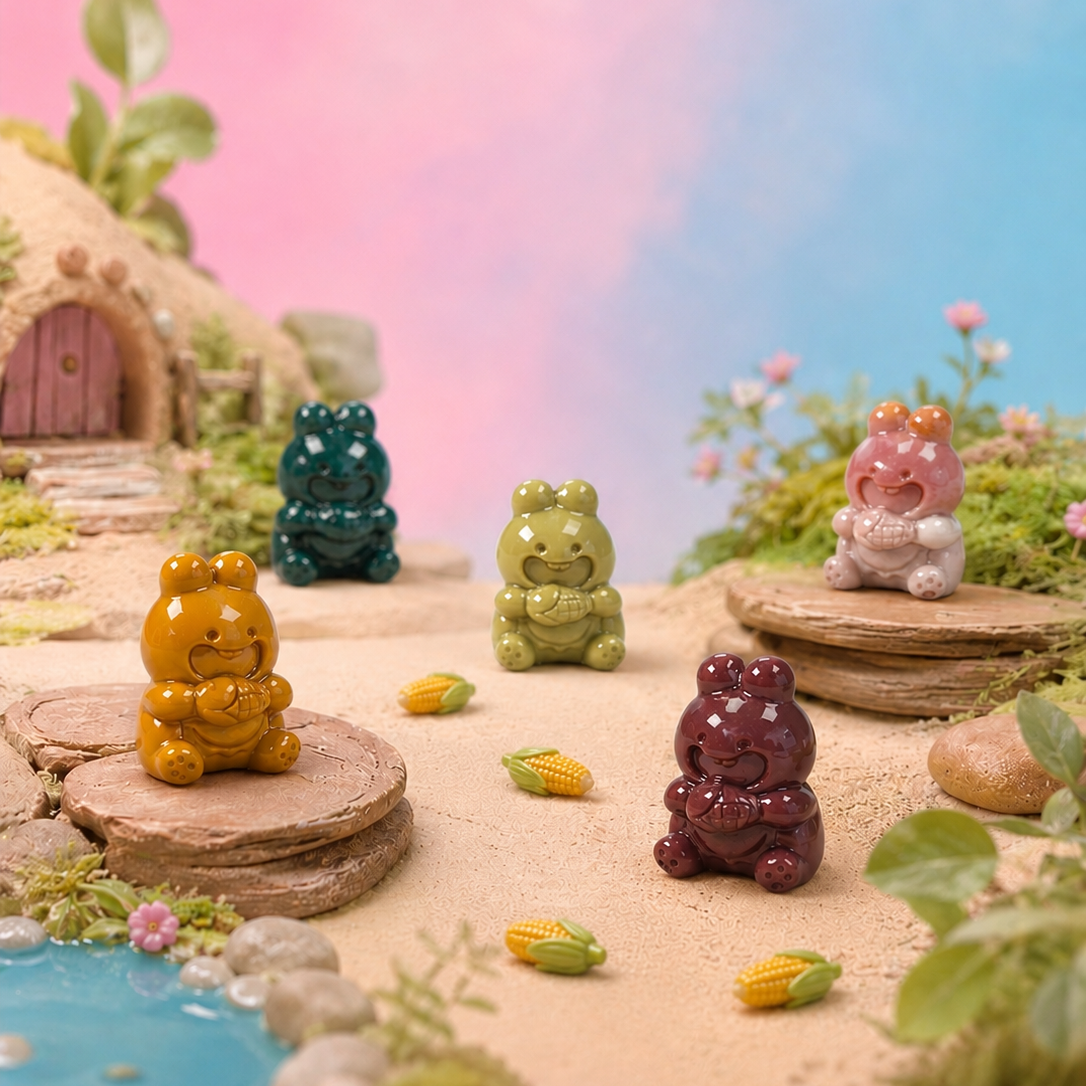 Rare Alashan Agate Mini Corn Munchers - Playfulness