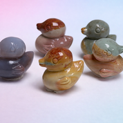 Rare Alashan Agate Mini Duck - Joy