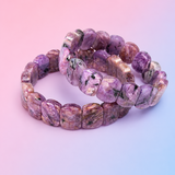 Charoite Adjustable Bangle Bracelets - Spiritual Growth