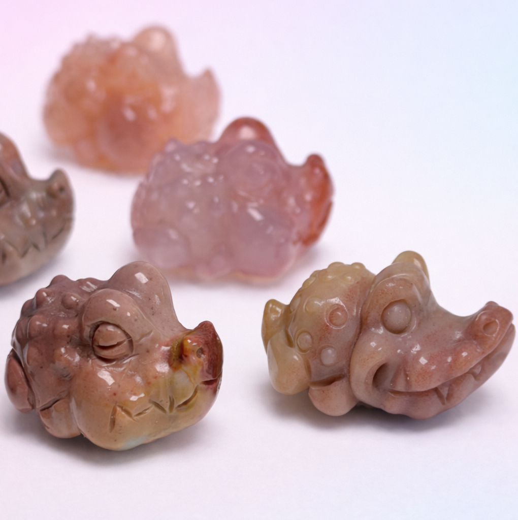 Rare Alashan Agate Mini Crocodile - Instinct