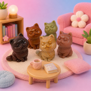 Rare Alashan Agate Full Size Chubby Cats - Comfort