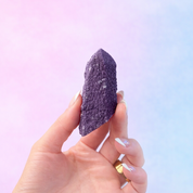 Purple Fluorite on Candle Quartz - Rare New Find - Ascension