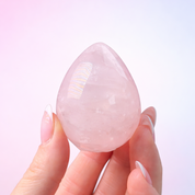 Rose Quartz Eggs - Nurturing Heart