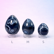 Black Sardonyx Eggs - Grounding