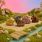 Rare Alashan Agate Mini Chubby Unicorns - Purity