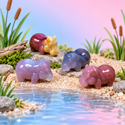 Rare Alashan Agate Mini Hippo - Protection