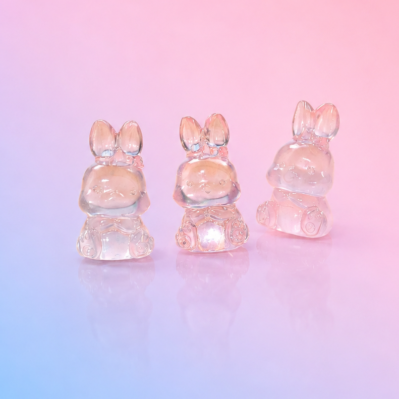 Rose Quartz Mini Bunny - Gentleness