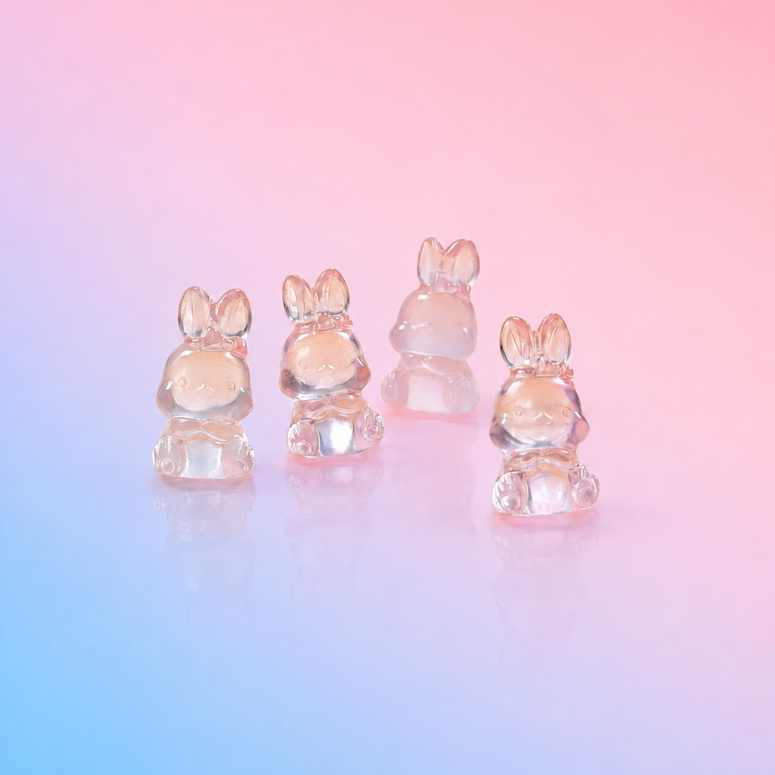 Rose Quartz Mini Bunny - Gentleness