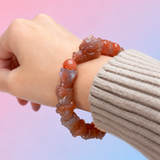 Alashan Agate Dragon Bracelet - Strength