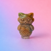 Rare Alashan Agate Full Size Mermaid Cat - Mystique