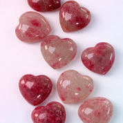 Mini Rhodonite Puffy Hearts - Forgiveness