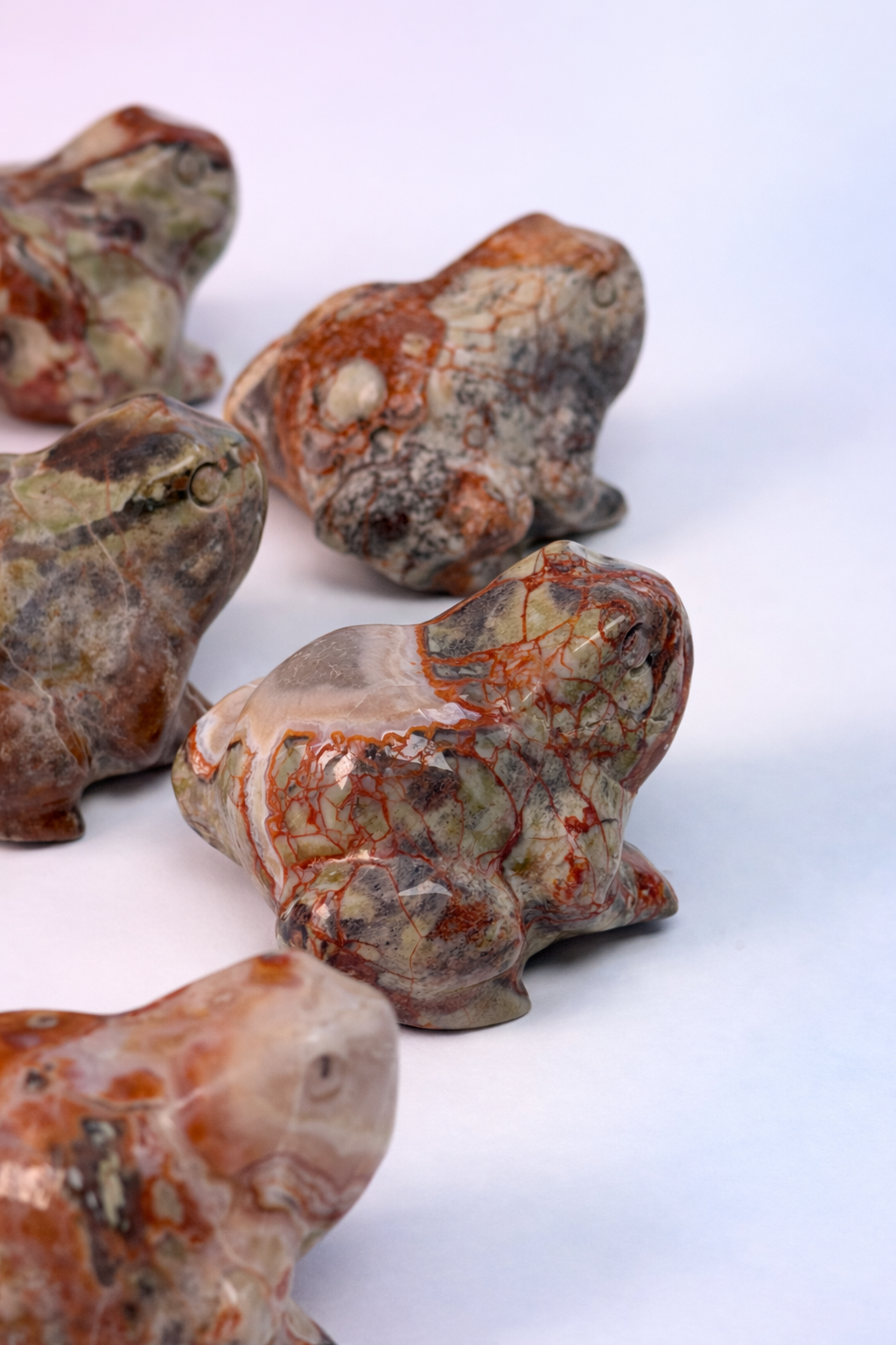 Money Agate Frogs - Luck