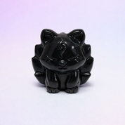 Rare Alashan Agate Nine Tailed Fox - Wisdom