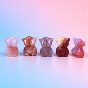 Rare Alashan Agate Mini Female Sculpture - Devine Feminine