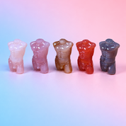 Rare Alashan Agate Mini Male Sculpture - Devine Masculine