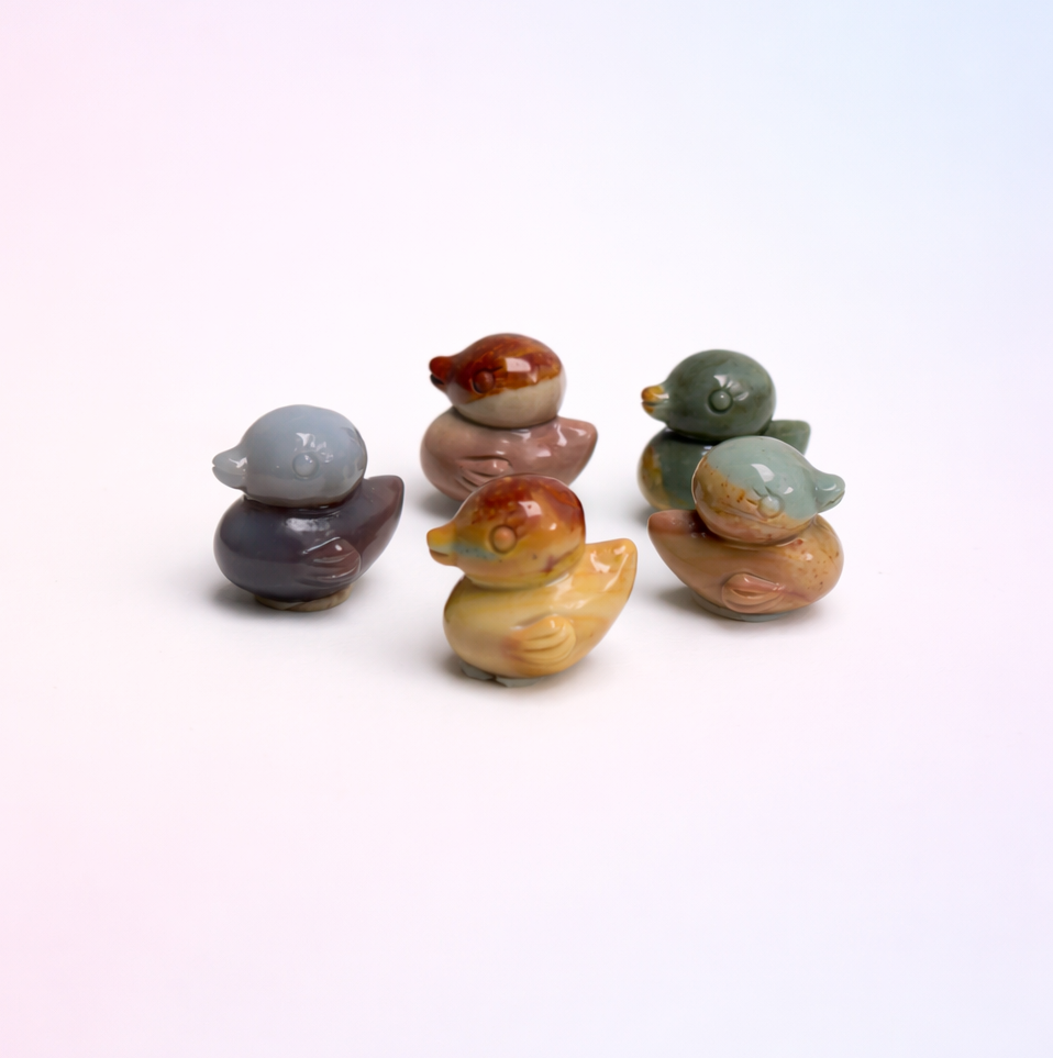 Rare Alashan Agate Mini Duck - Joy