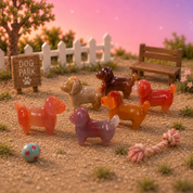 Rare Alashan Agate Mini Dachshund -  Loyalty
