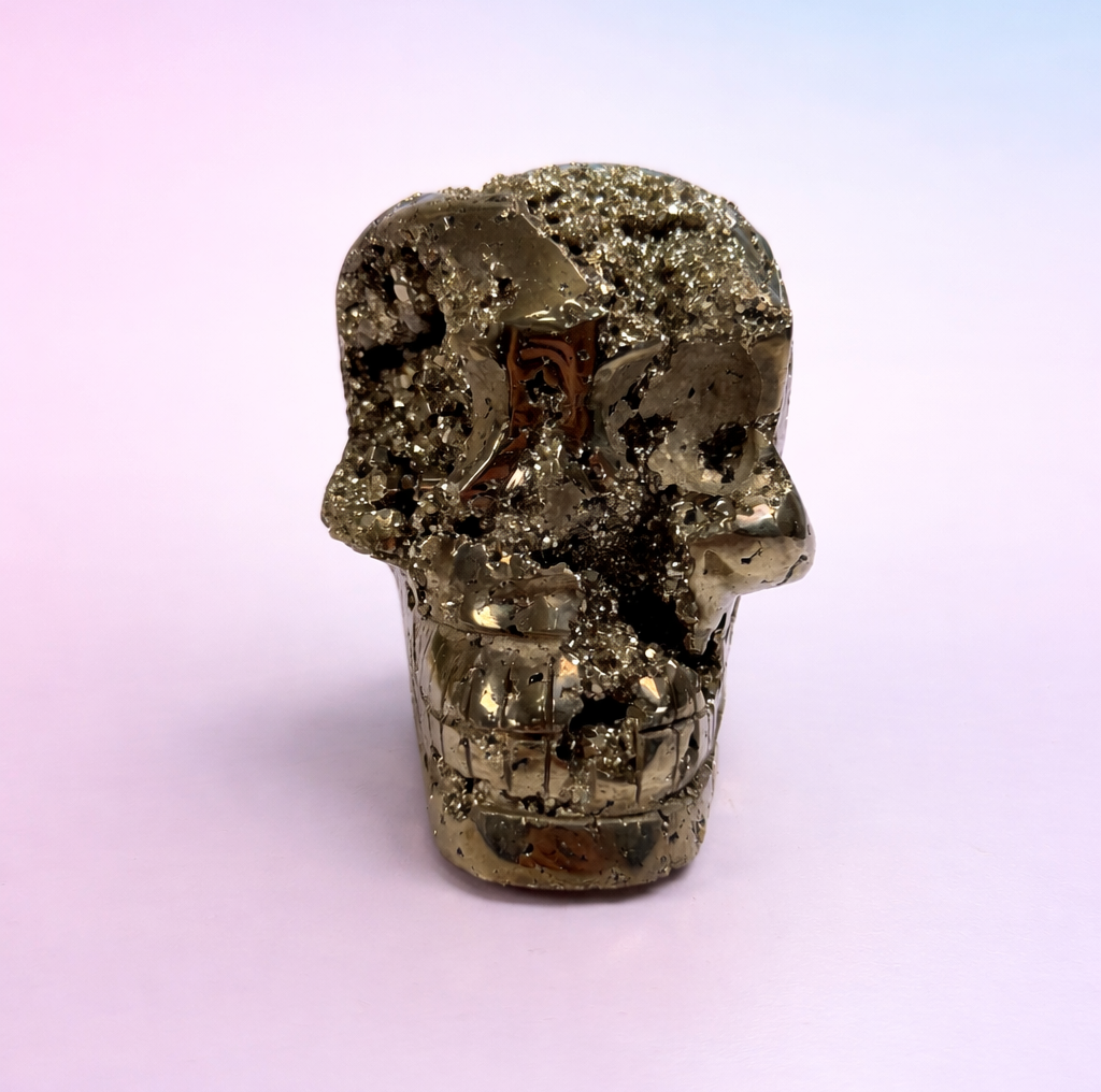 Large Peruvian Pyrite Ancient Style Skull - Manifestation