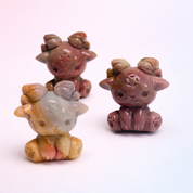 Rare Alashan Agate Mini Ram - Courage