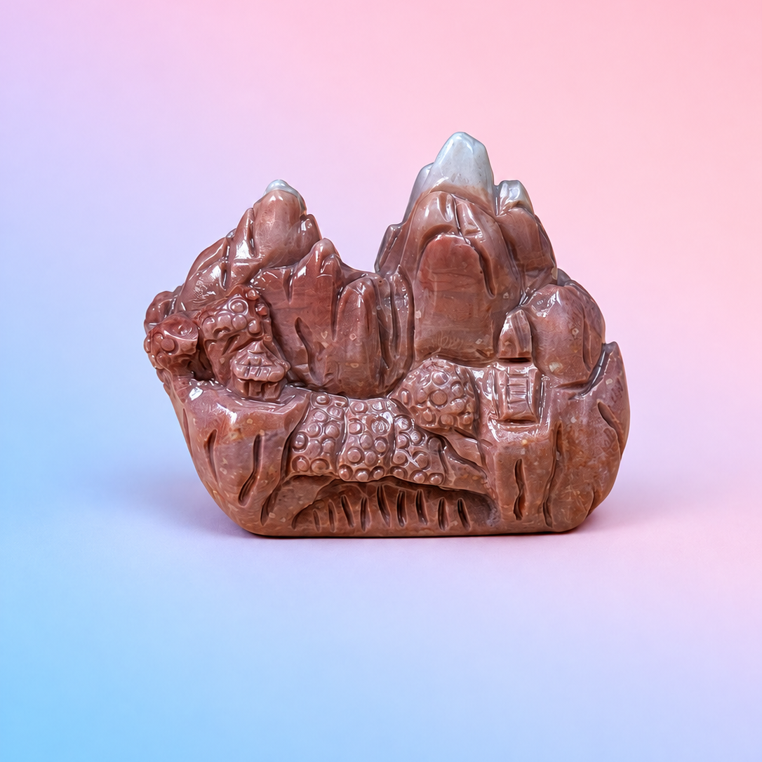Rare Alashan Agate Mini Mountains - Greater Heights