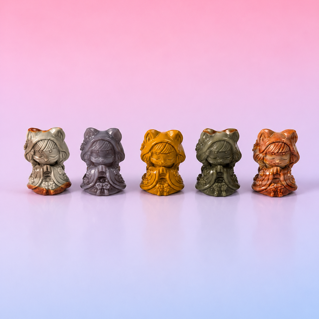 Rare Alashan Agate Mini Fox Princess - Grace