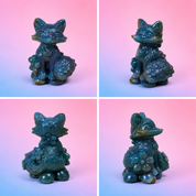 Rare Alashan Agate Full Size Flower Fox - Cleverness