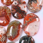 Carnelian x Moss Agate Palmstone - Vitality