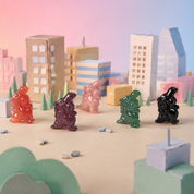 Rare Alashan Agate Mini Godzilla - Unstoppable Determination