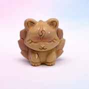 Rare Alashan Agate Nine Tailed Fox - Wisdom