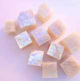Rainbow Moonstone Cubes - Awareness
