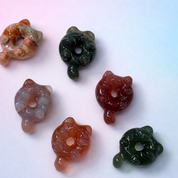 Rare Alashan Agate Mini Donut Cat - Wholeness