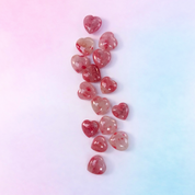 Mini Rhodonite Puffy Hearts - Forgiveness