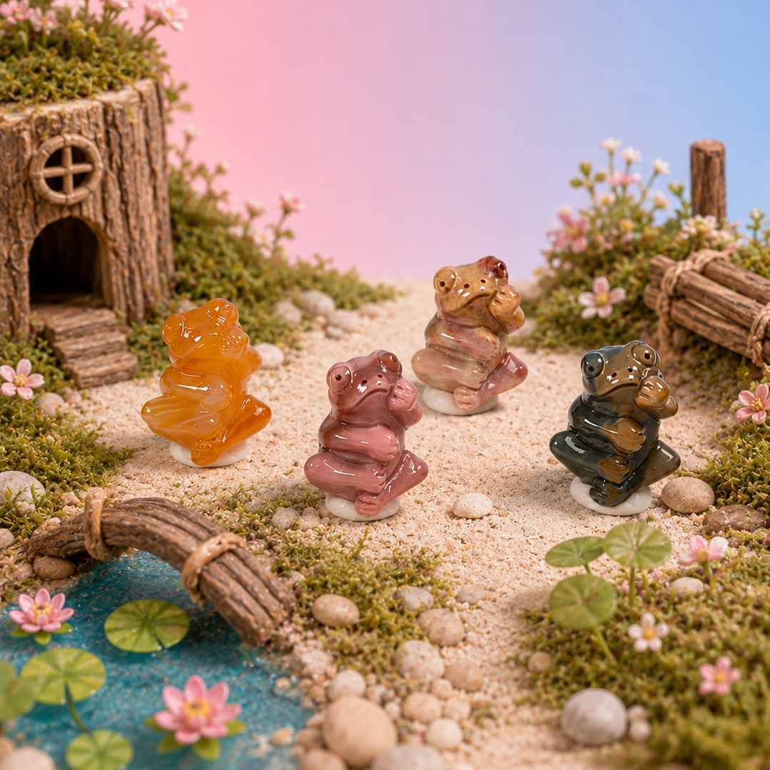 Rare Alashan Agate Mini Tree Frog - Adaptability