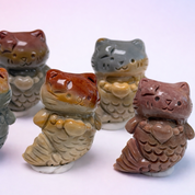 Rare Alashan Agate Mini Mermaid Cat - Mystique