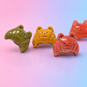 Rare Alashan Agate Mini Cat Croissant - Comfort