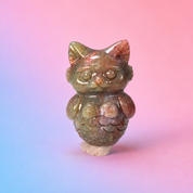 Rare Alashan Agate Full Size Mermaid Cat - Mystique