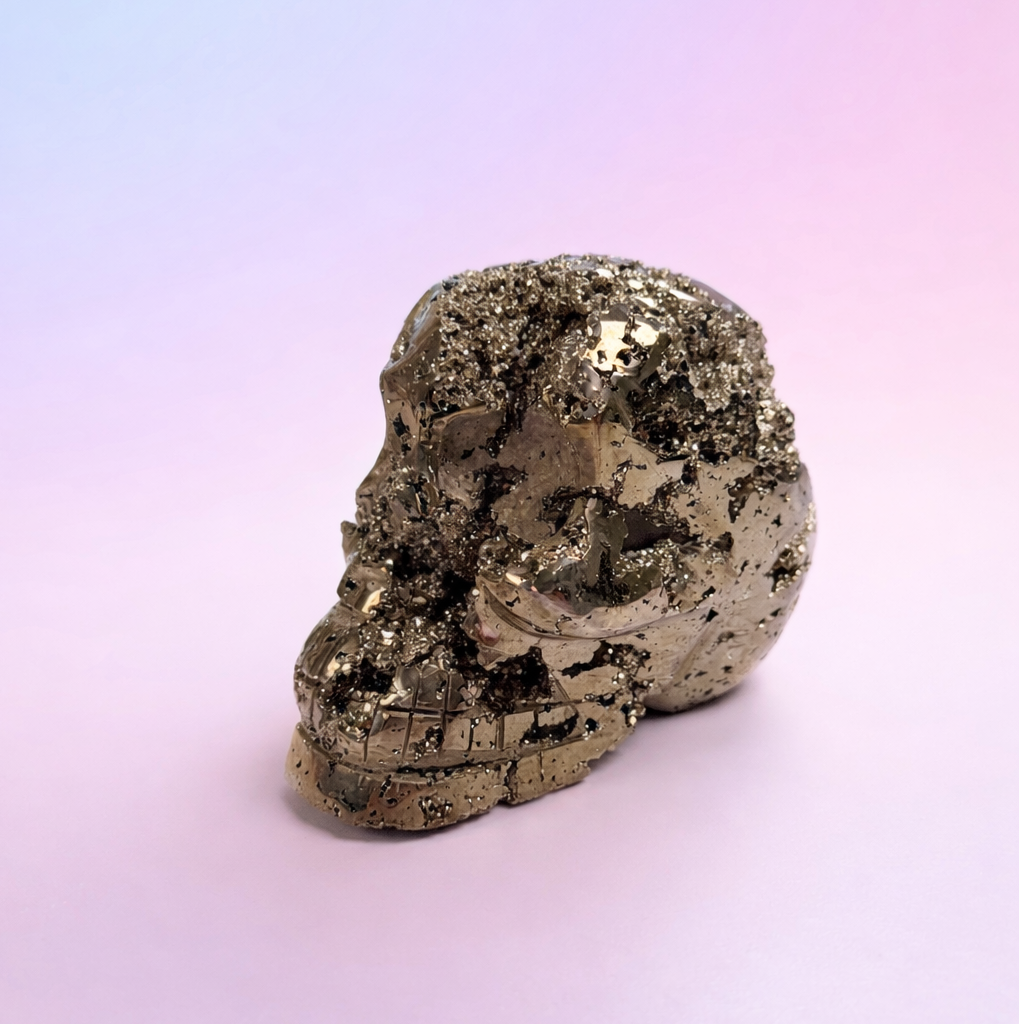 Large Peruvian Pyrite Ancient Style Skull - Manifestation