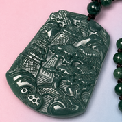 Jadeite Jade Beaded Necklace - Harmony