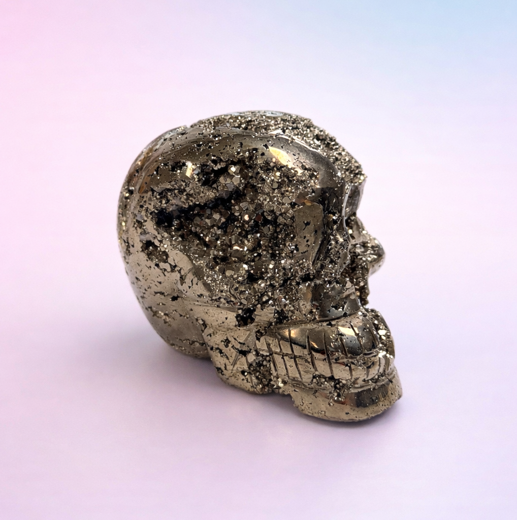 Large Peruvian Pyrite Ancient Style Skull - Manifestation